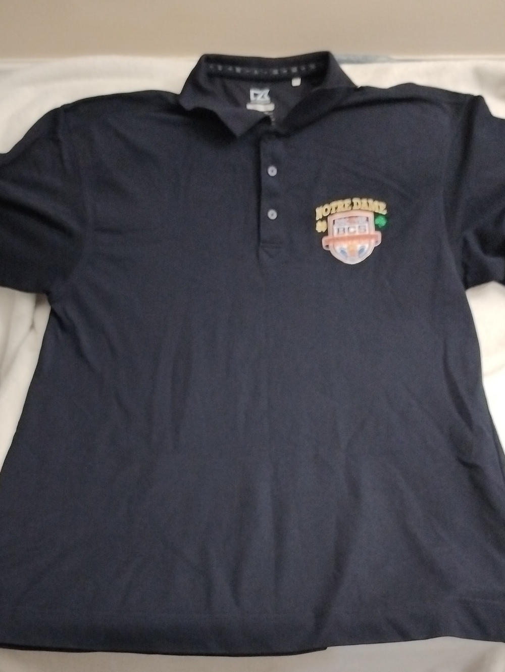 Cutter & Buck 2013 BCS Championship Game Notre Dame Polo Men's Large